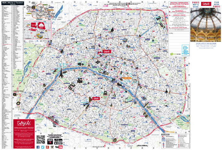 Plan de Paris Galeries Lafayette Éditeur de solutions de