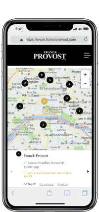 Store Locator IZAC