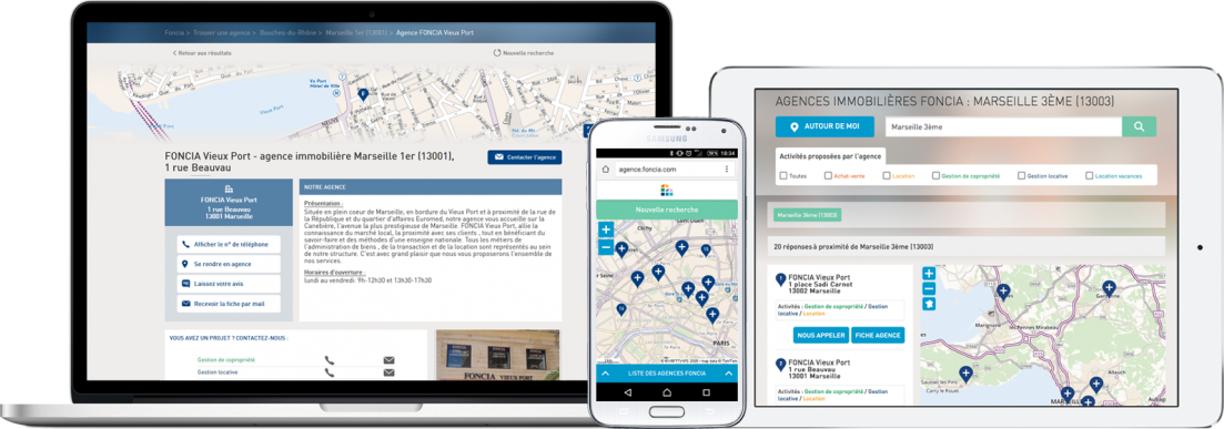 Store Locator FONCIA SEO-RWD