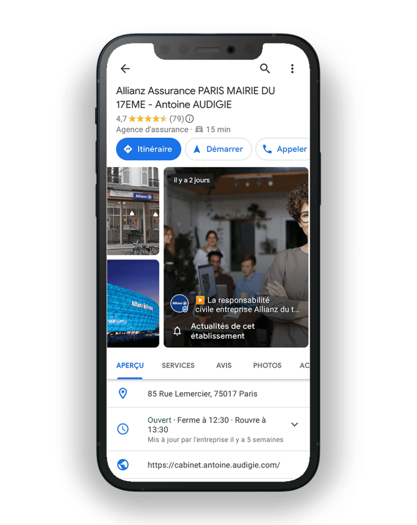 Les Google Posts actualités s'affichent dorénavant dans les photos des fiches Google Business Profile