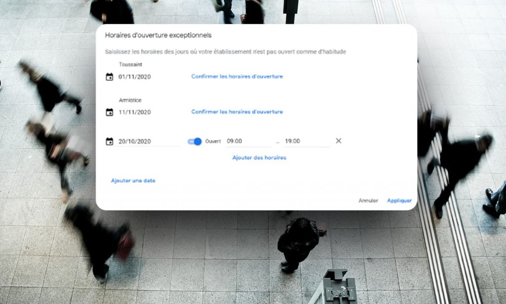 Comment configurer des horaires exceptionnels avec Google my Business ?