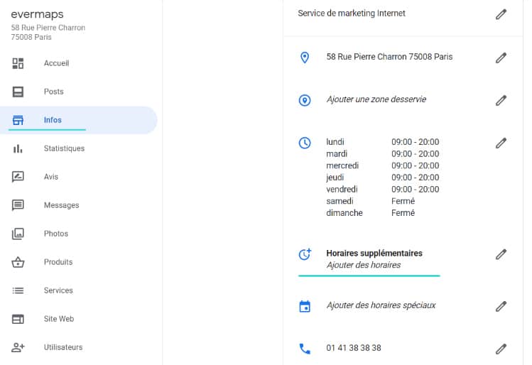 Les horaires supplémentaires, pour des services spécifiques