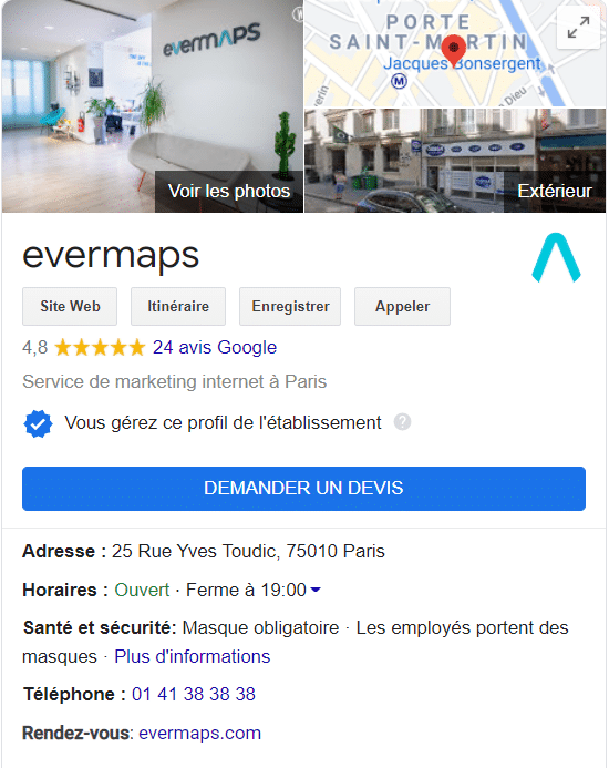 evermaps met en avant des attributs Sécurité & Santé