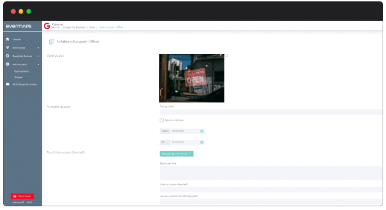 The evermaps Console • evermaps