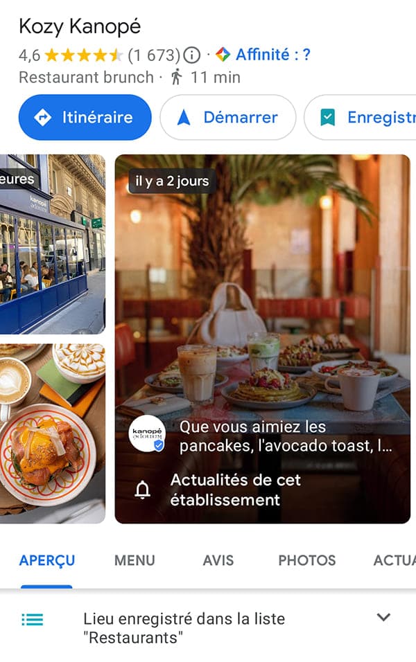 Les Google Posts s'affichent dorénavant dans les photos des fiches Google Business Profile