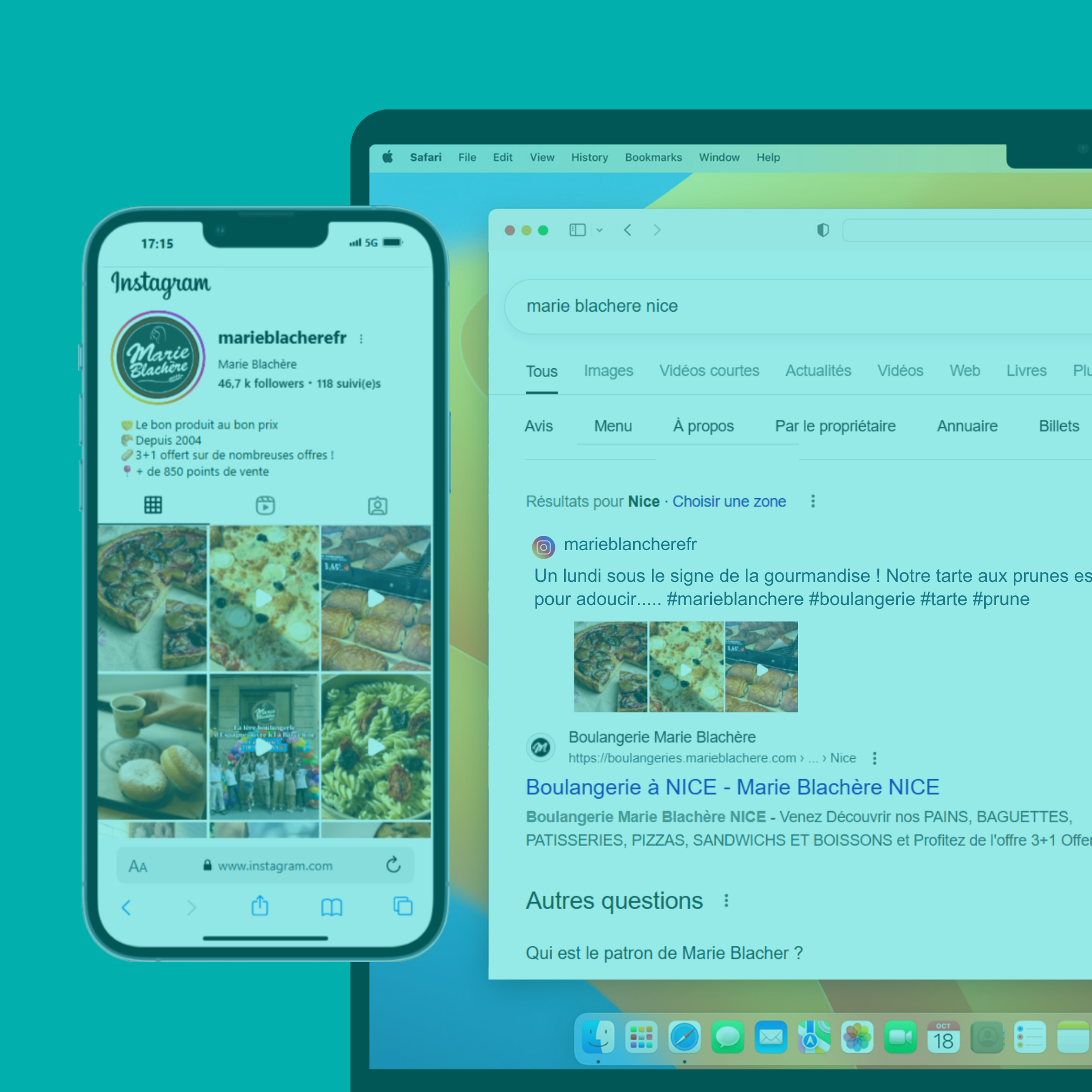 Instagram entre dans Google